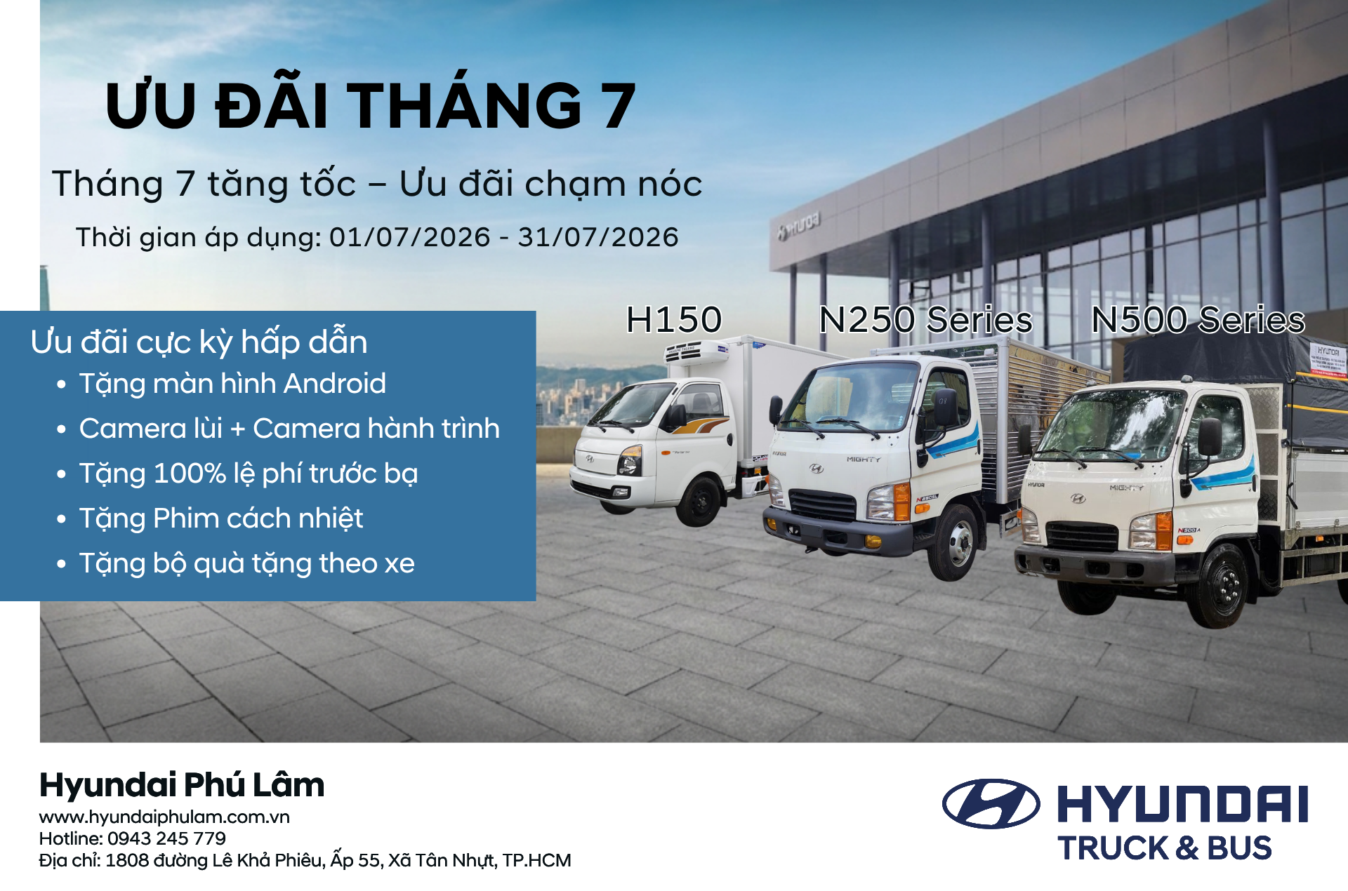 [CHƯƠNG TRÌNH KHUYẾN MÃI THÁNG 07] THÁNG 07 TĂNG TỐC - ƯU ĐÃI CHẠM NÓC